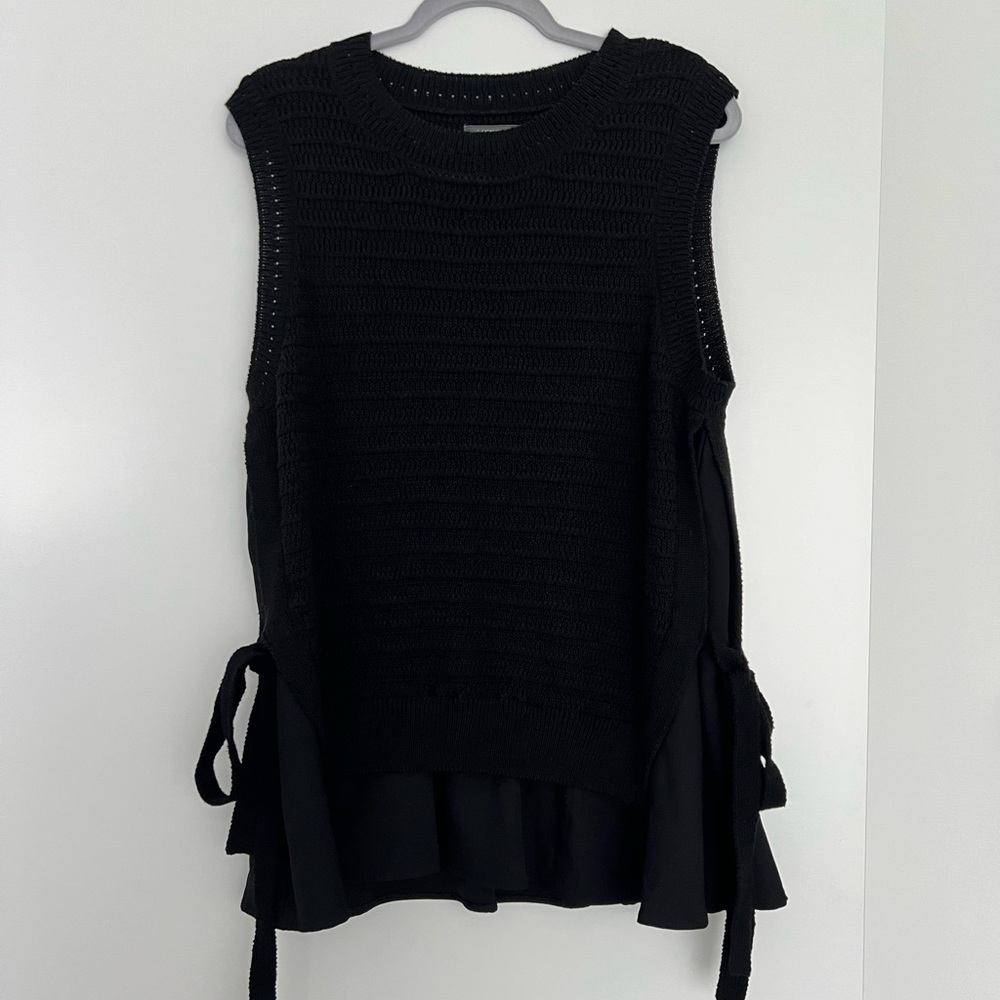Anthropologie Double Layered Sweater Vest